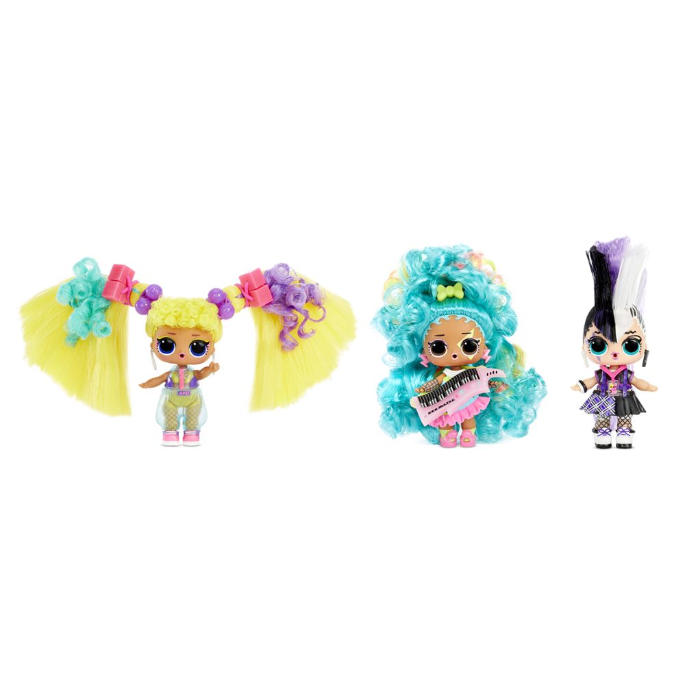 LOL Surprise Remix Hair Flip, Papusa cu 15 surprize, 566991, 566977