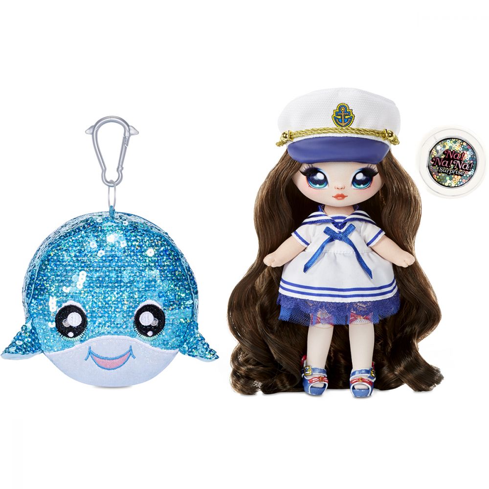 Na Na Na Surprise 2 in 1, Sparkle S1 - Papusa si accesoriu fashion, Sailor Blu, 573753