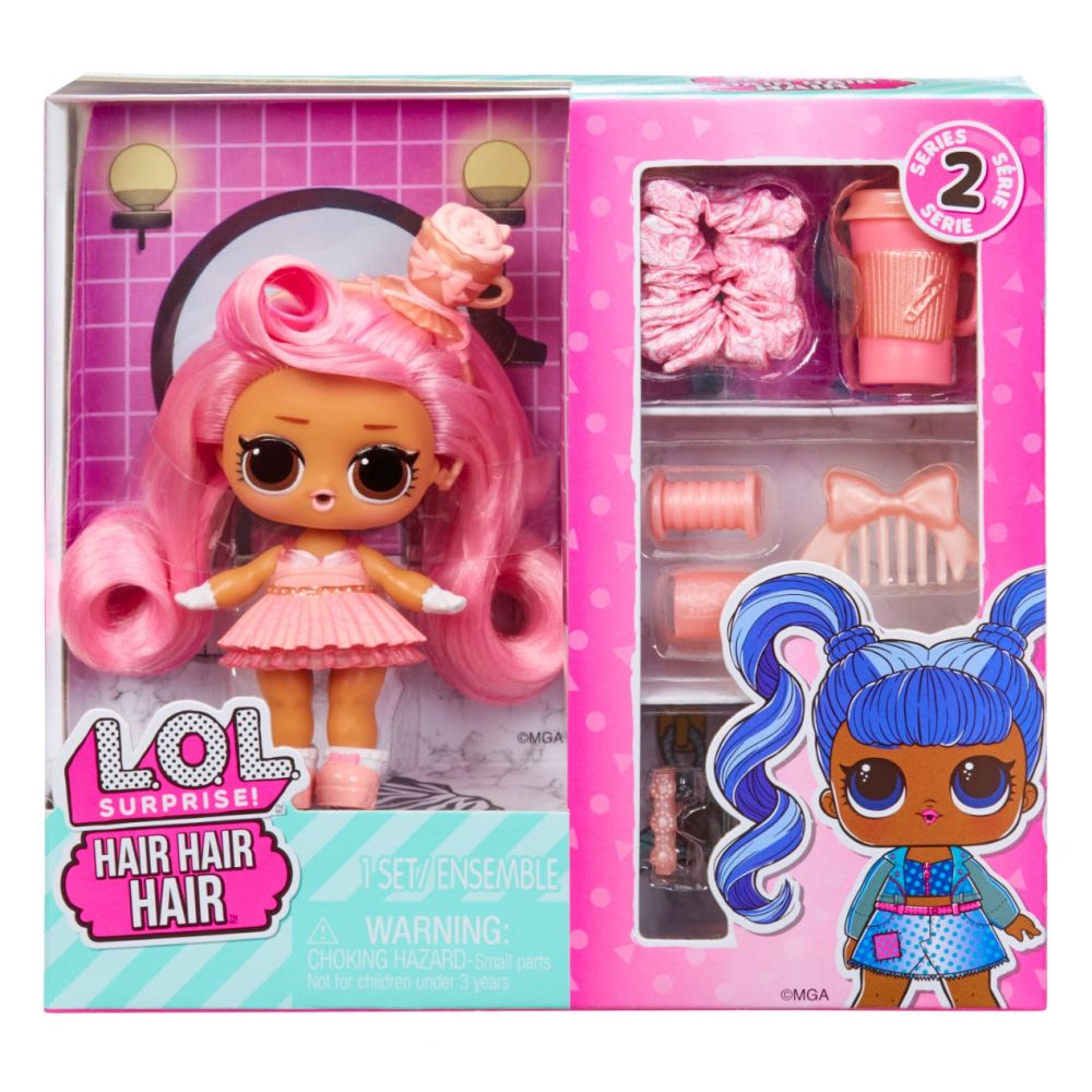 Lol Surprise Doll With Pink Hair Papusa LOL Surprise Hair Hair Hair, S2, Dainty Darling | Noriel
