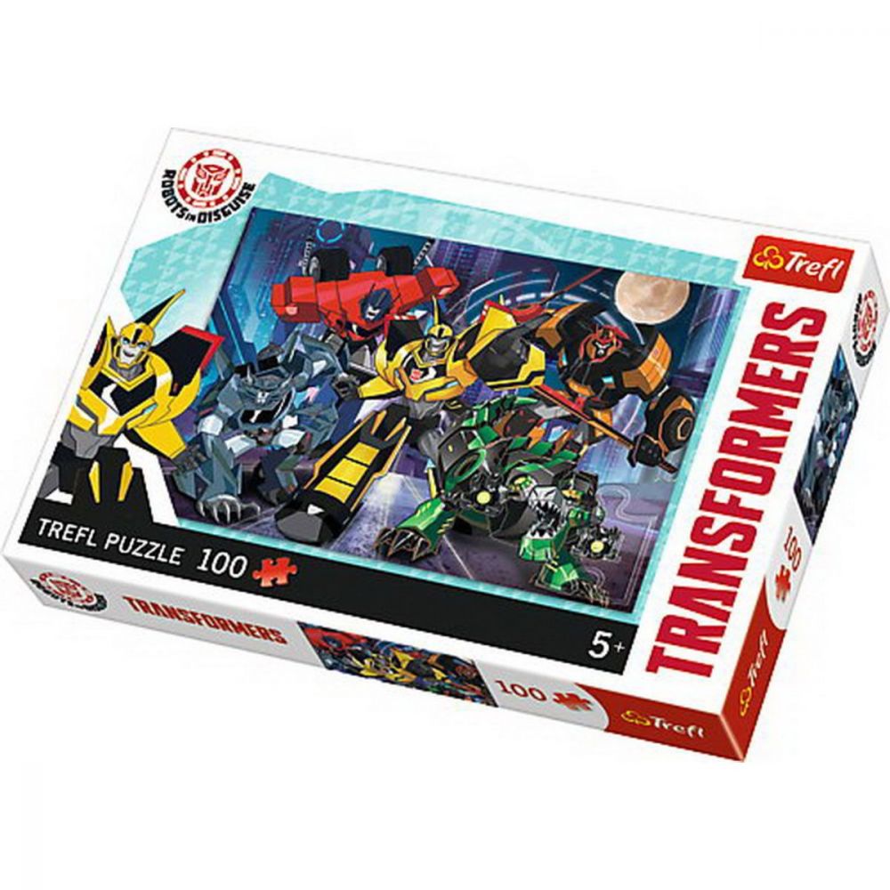 Puzzle Trefl 100 piese, Echipa autobotilor, Transformers