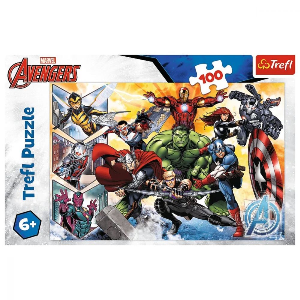 Puzzle Trefl 100 piese, Puterea razbunatorilor, Avengers