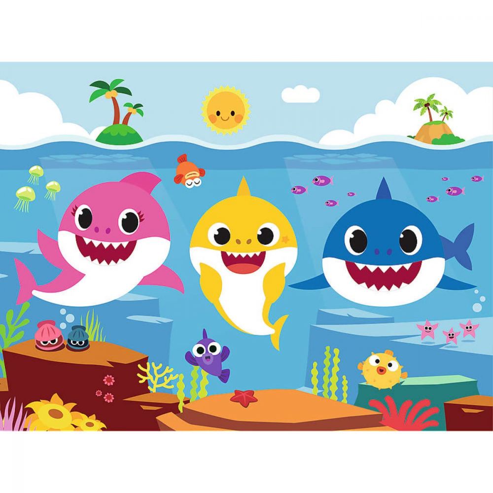 Puzzle Trefl 30 piese, Lumea subacvatica a rechinilor, Baby Shark