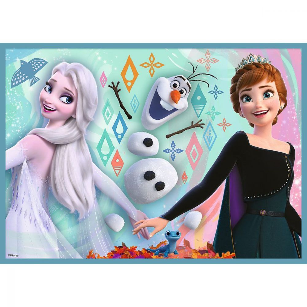 Puzzle Trefl 4 in 1, O lume minunata, Disney Frozen 2 (12, 15, 20, 24 piese)