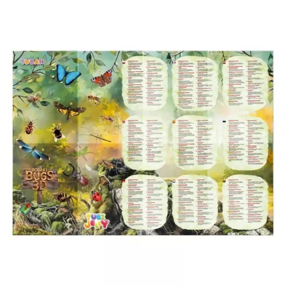 Set gel modelator cu 6 culori, Tuban, Tubi Jelly, Insecte