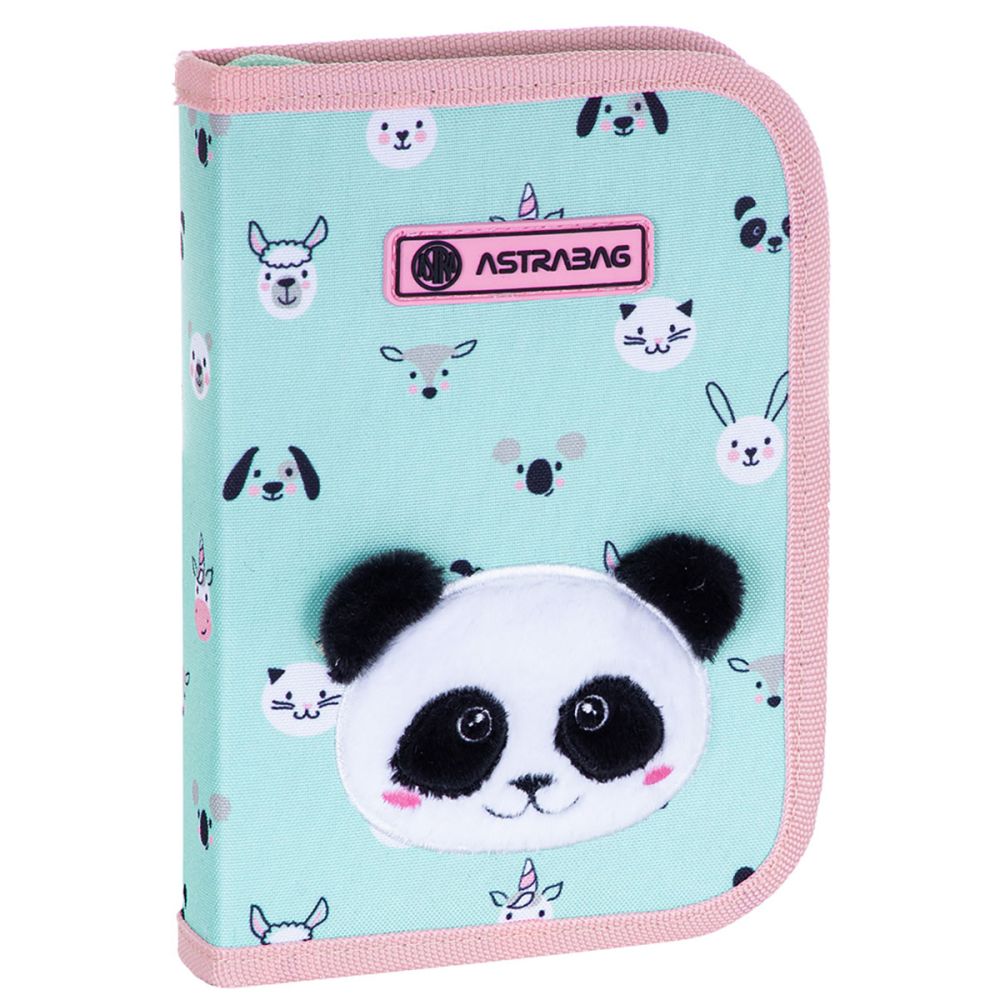 Penar cu 1 fermoar si 2 flapsuri, AstraBag, Panda