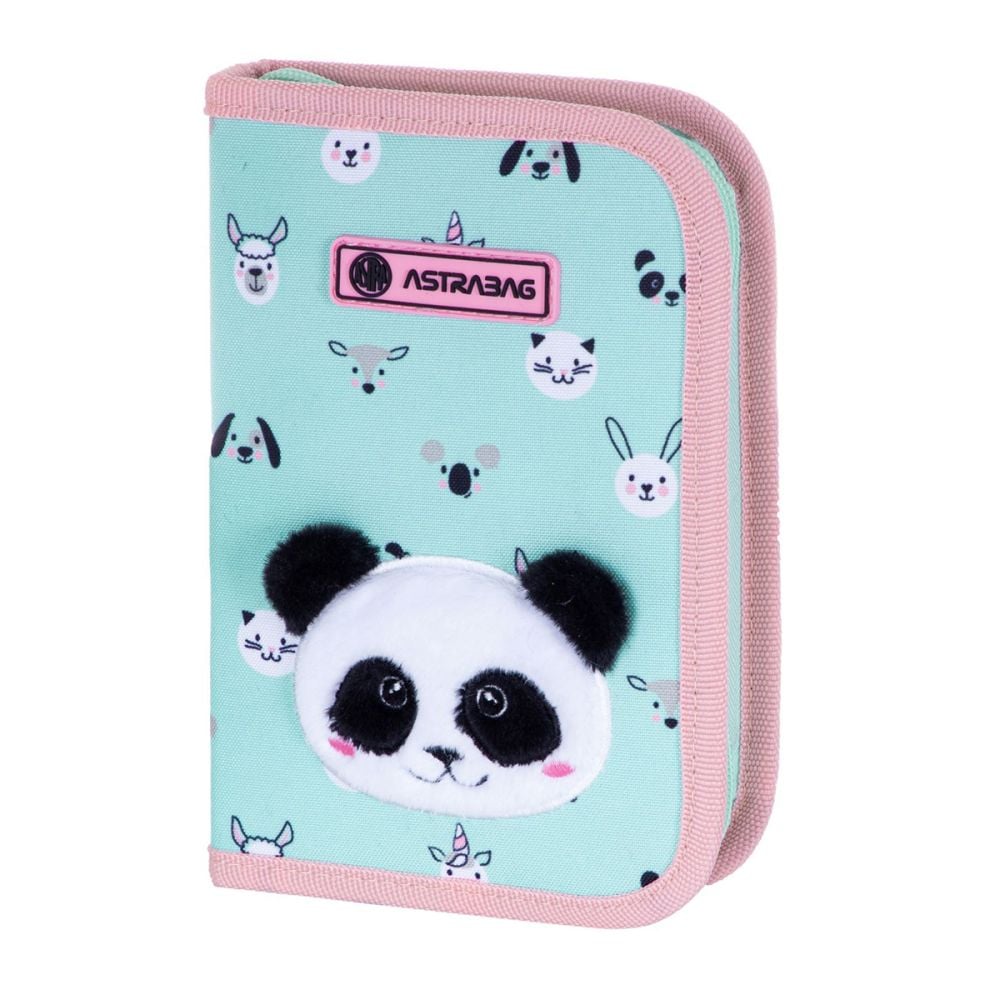 Penar cu 1 fermoar si 2 flapsuri, AstraBag, Panda