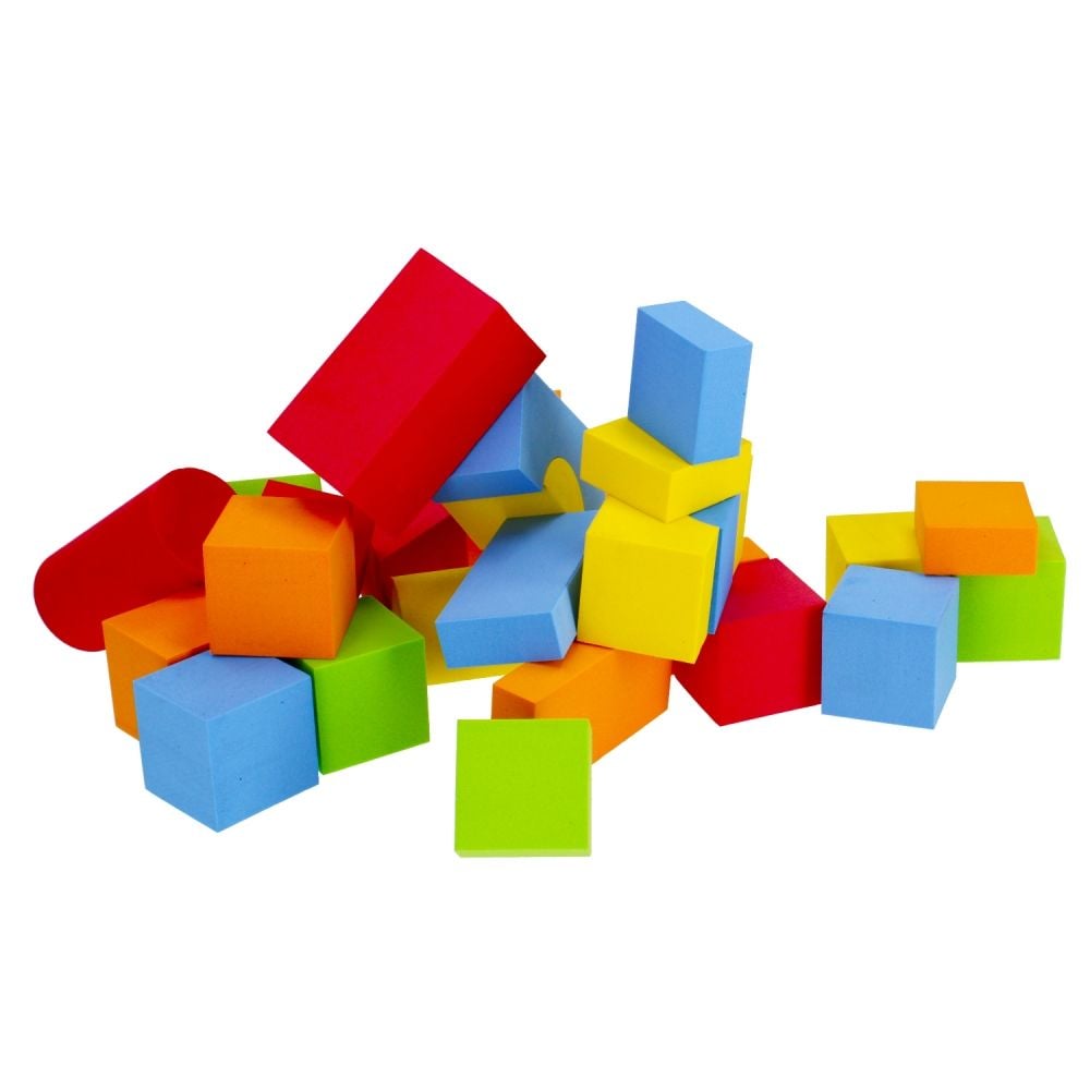 Set cuburi de constructie, BamBam, 29 buc