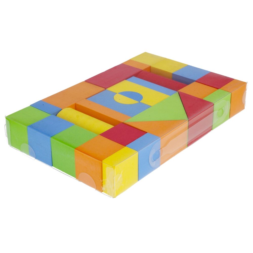 Set cuburi de constructie, BamBam, 29 buc