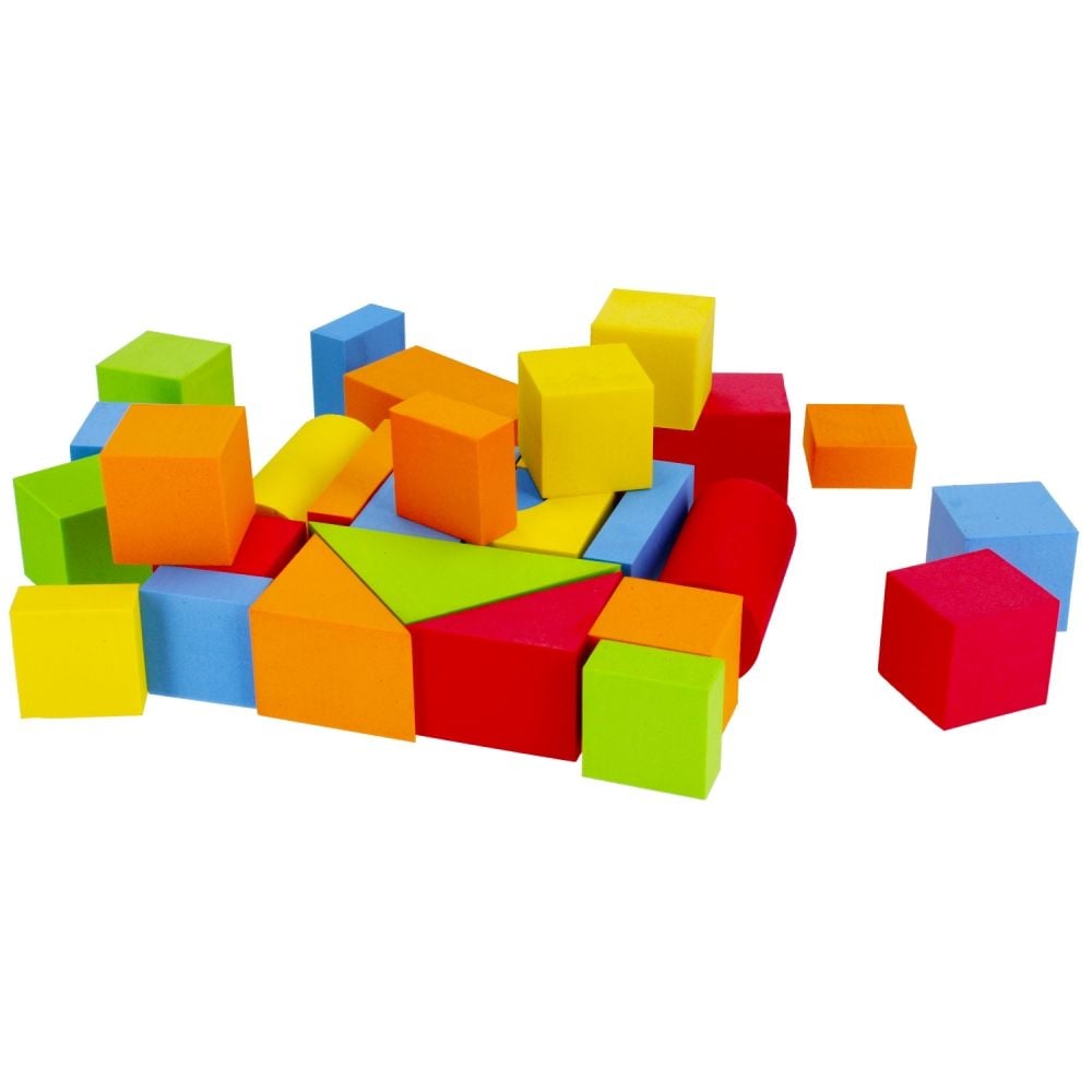 Set cuburi de constructie, BamBam, 29 buc