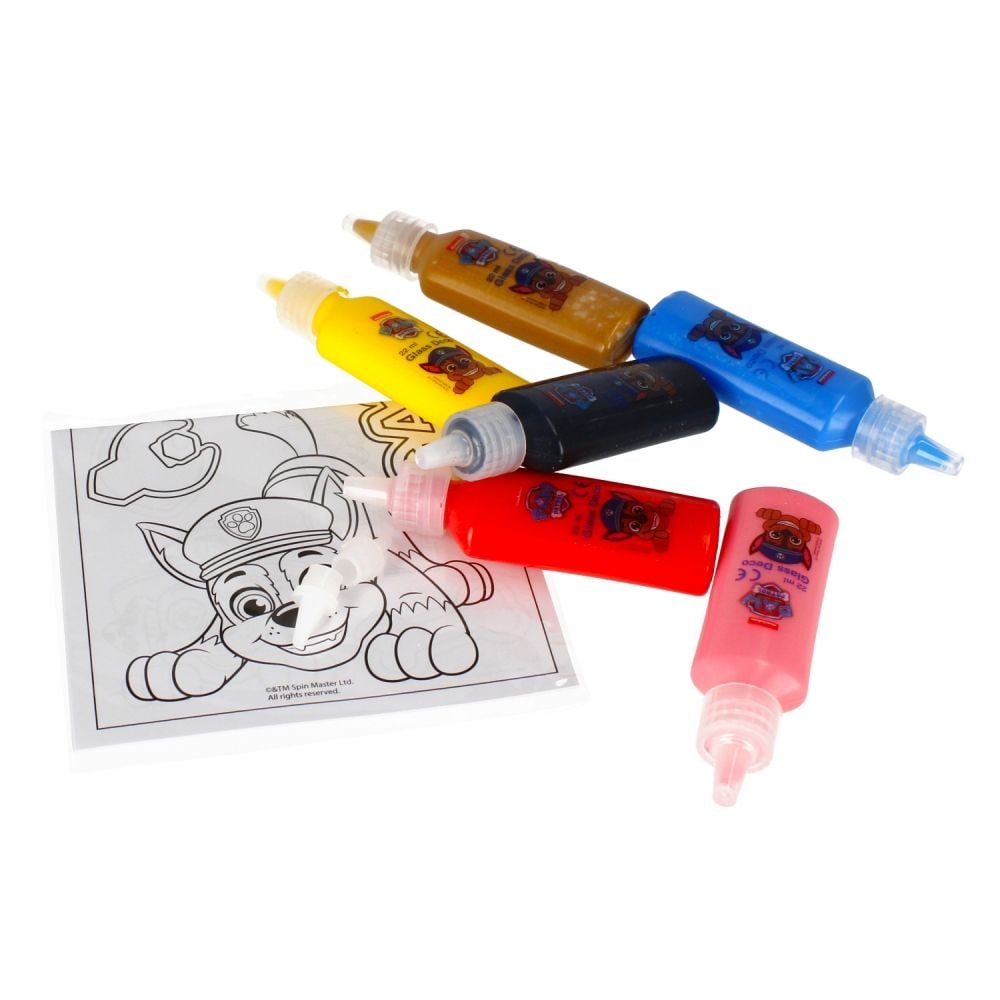 Set vopsea pentru sticla Starpak, Paw Patrol, 6 culori x 22 ml