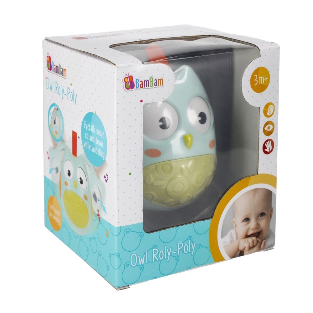 Jucarie care se leagana, BamBam, Bufnita, Verde