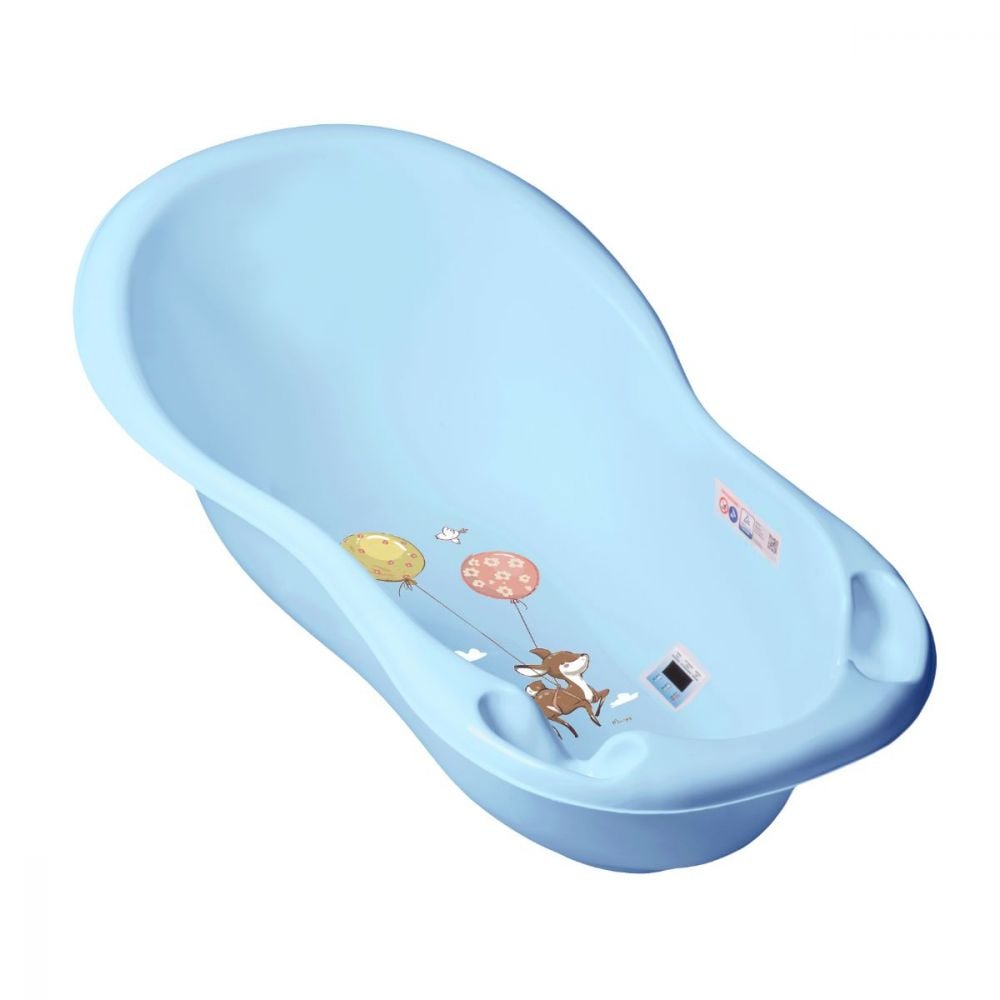 Cadita de plastic pentru bebelusi, Tega Baby Forest, 86 cm, Albastru