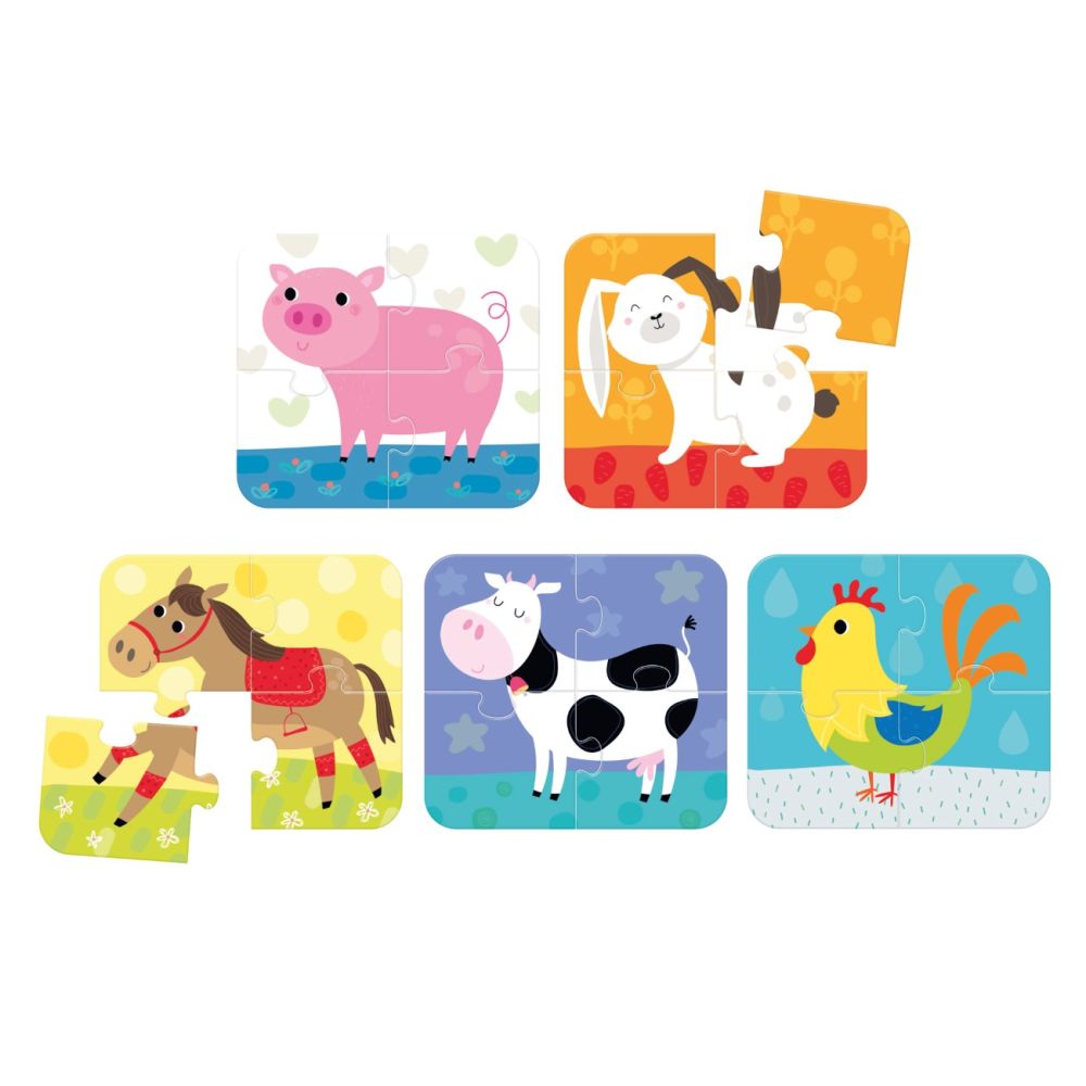 Primul meu puzzle, Banana Panda, On-The-Go, Animale, 20 piese