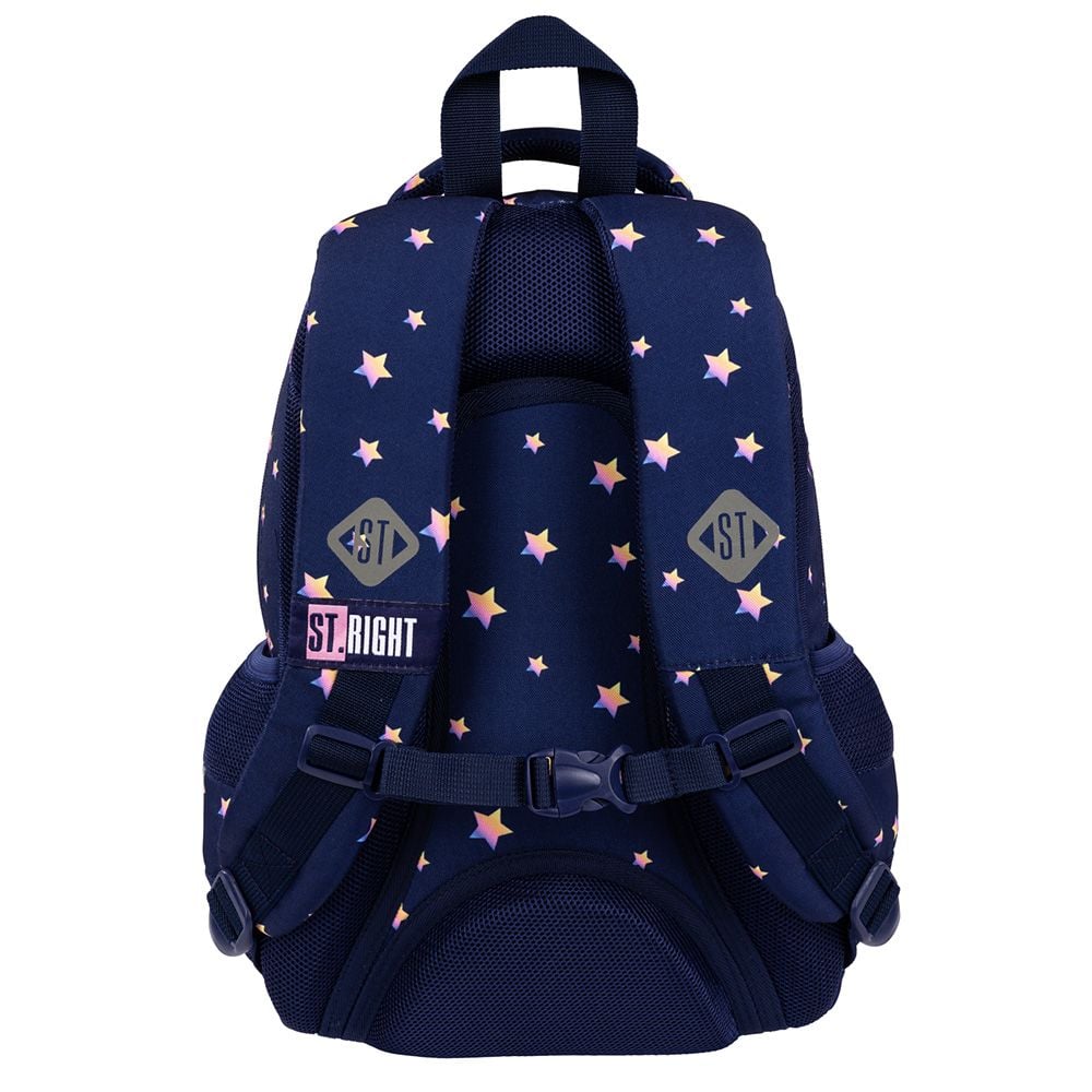 Ghiozdan cu 3 compartimente, St Majewski, St.Right Unicorn Glow, 39 cm