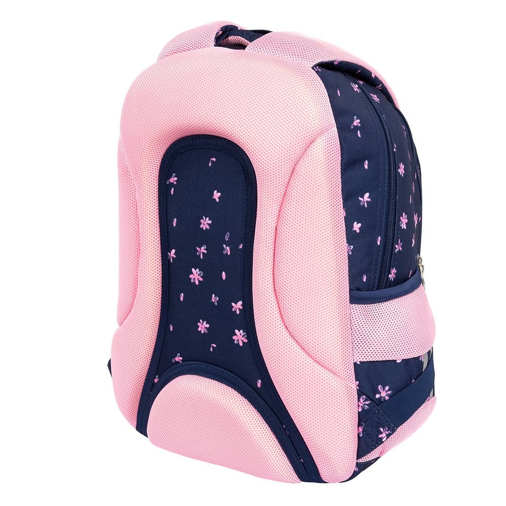 Ghiozdan cu 3 compartimente, St Majewski, St.Right Pink Ballerina, 39 cm