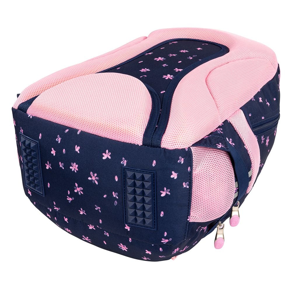 Ghiozdan cu 3 compartimente, St Majewski, St.Right Pink Ballerina, 39 cm