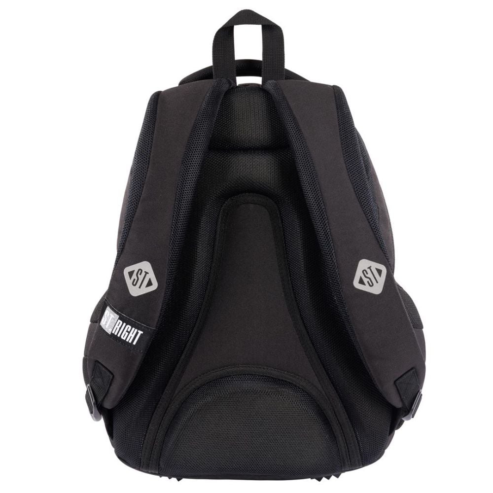 Ghiozdan cu 4 compartimente, St Majewski, St.Right Black Cats, 42 cm, Negru