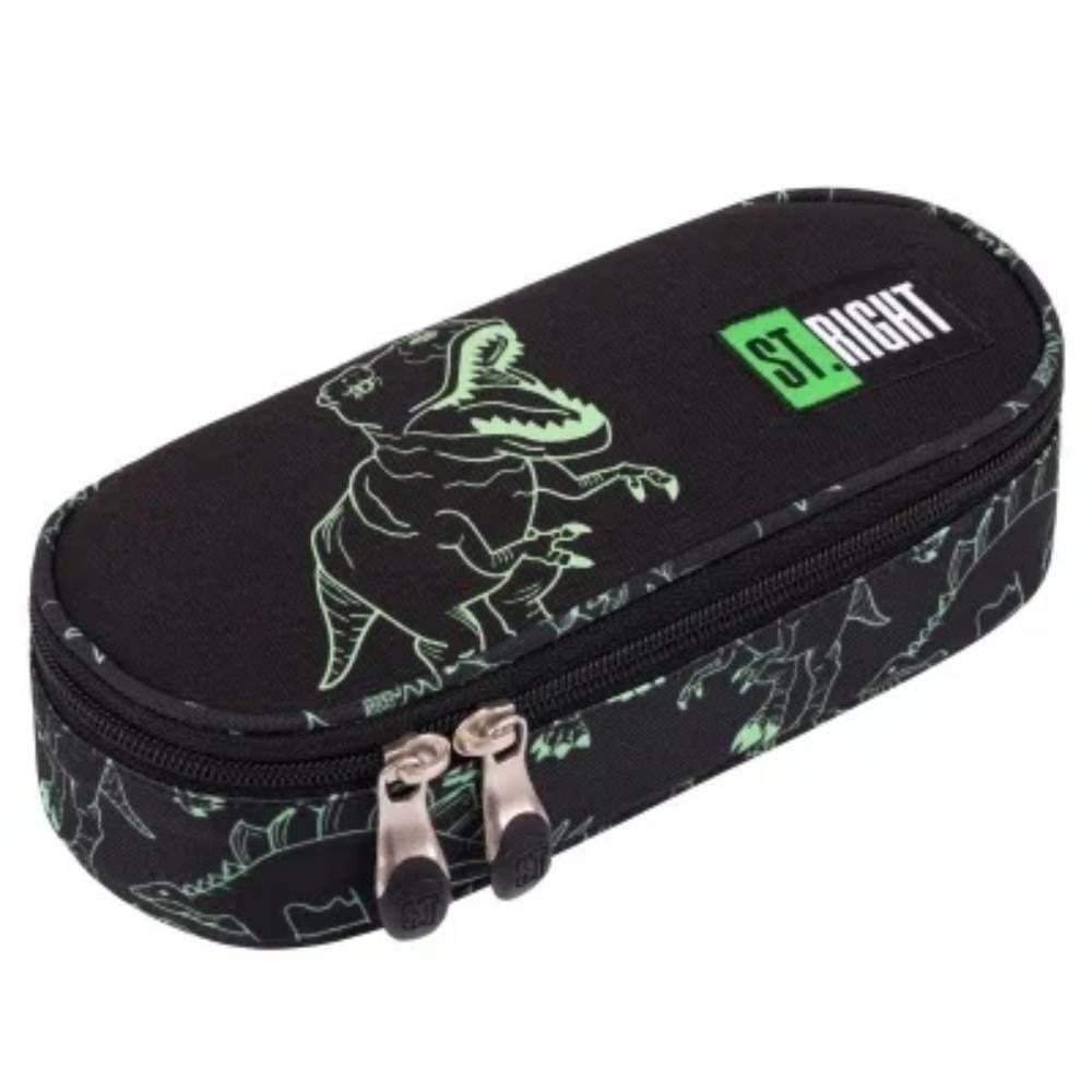 Penar neechipat cu 1 fermoar, St Majewski, St. Right Reflective T-Rex, oval