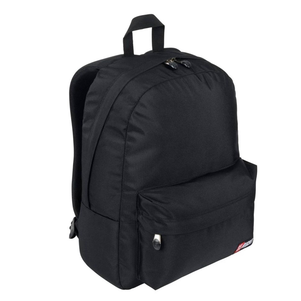 Ghiozdan cu 2 compartimente, St Majewski, St.Right, 40 cm, Negru