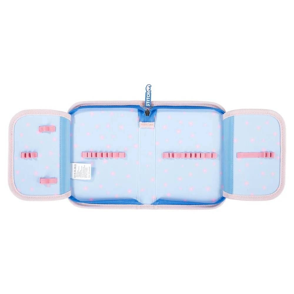 Penar neechipat cu 1 fermoar, 2 extensii, St Majewski, Stitch, Bleu-Roz