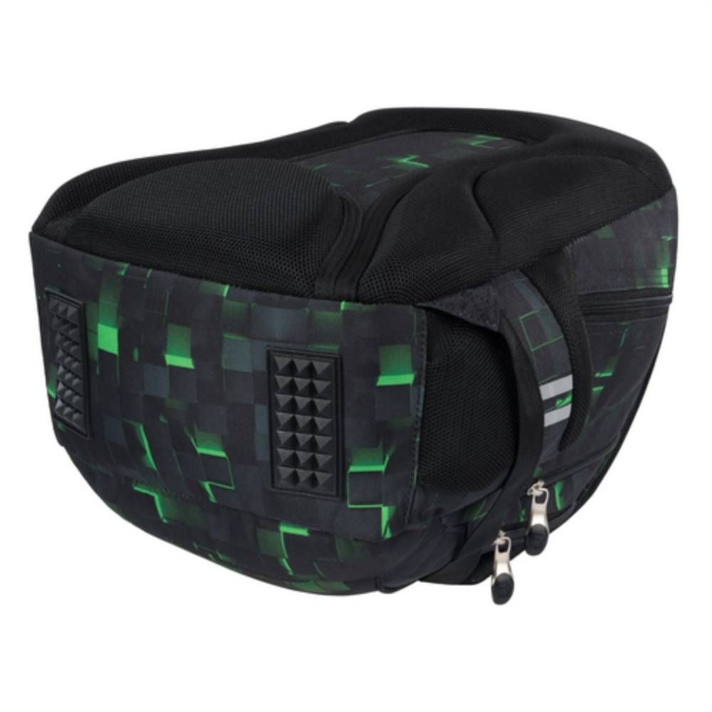 Ghiozdan cu 3 compartimente, St Majewski, St.Right Green Game, 39 x 27 x 17 cm