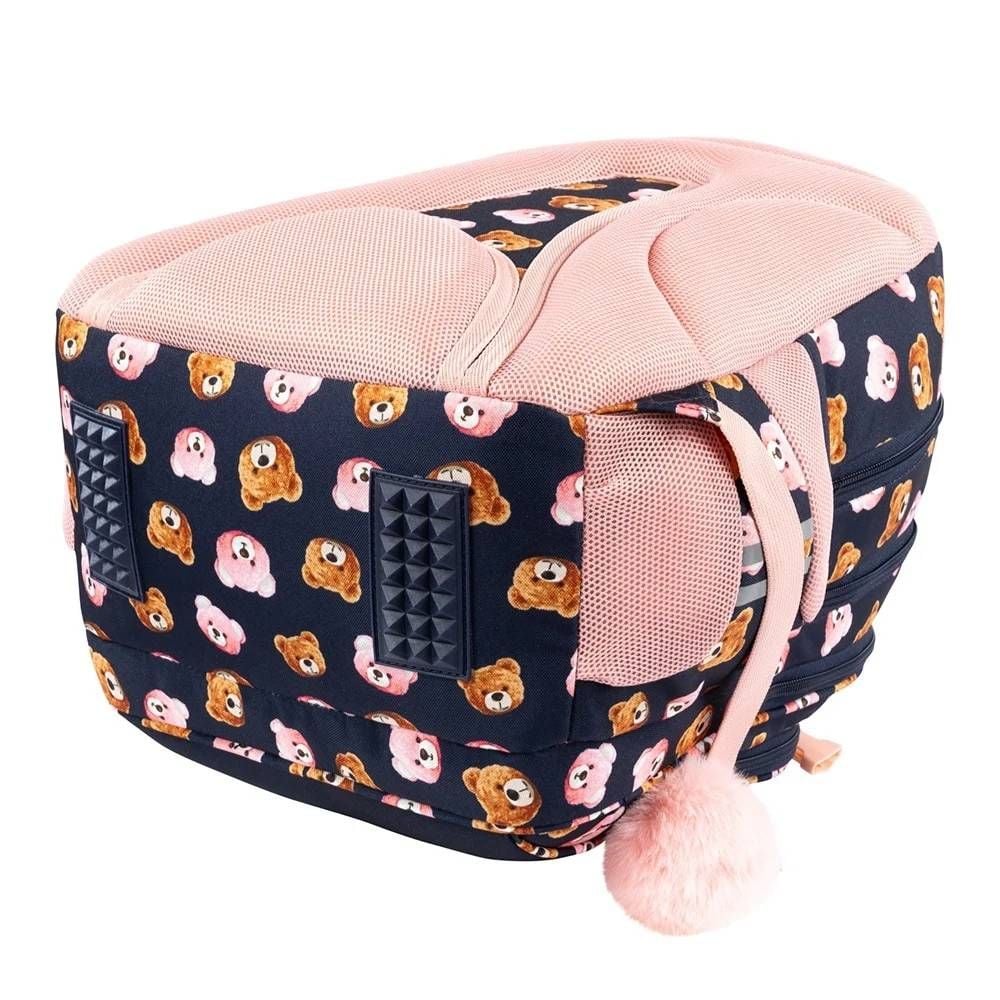 Ghiozdan cu 4 compartimente, St Majewski, St.Right Teddy Bear, 40 x 28 x 18 cm