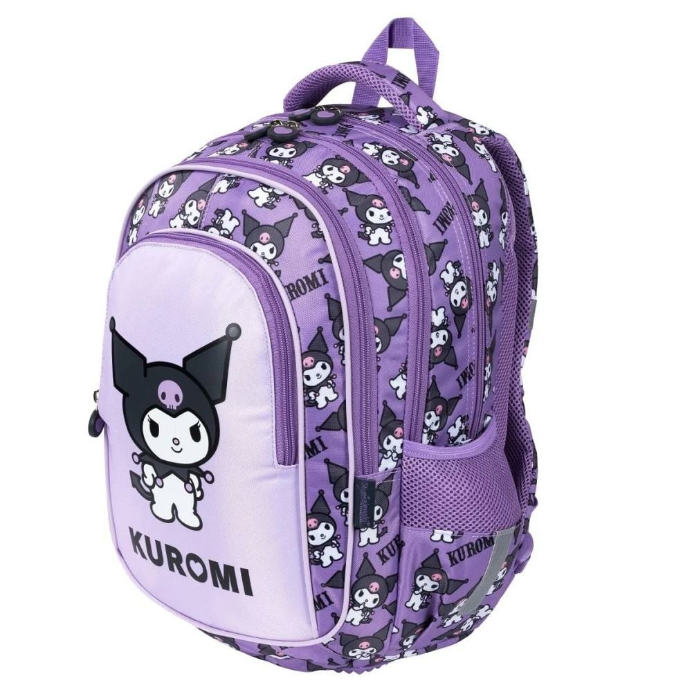 Ghiozdan cu 4 compartimente, St Majewski, Kuromi Violet, 40 cm