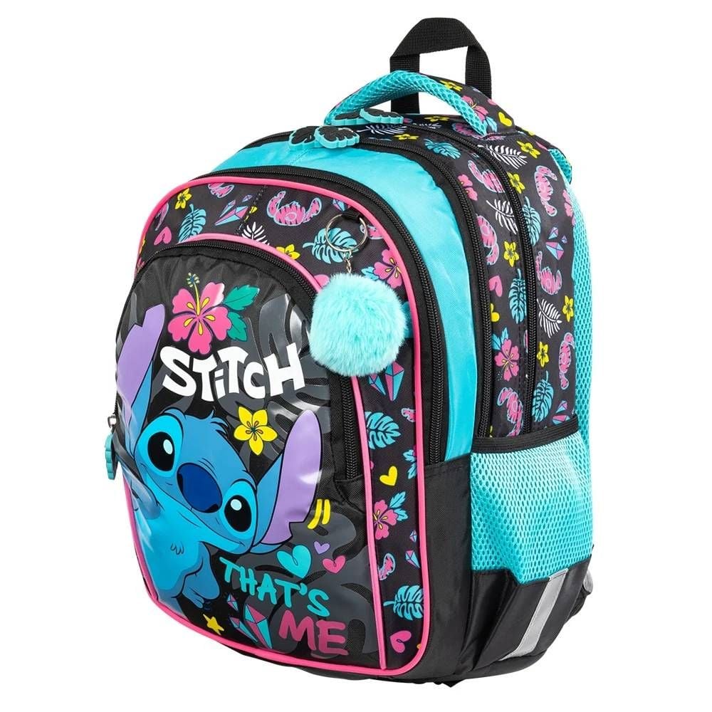 Ghiozdan cu 4 compartimente, St Majewski, Stitch, 40 cm