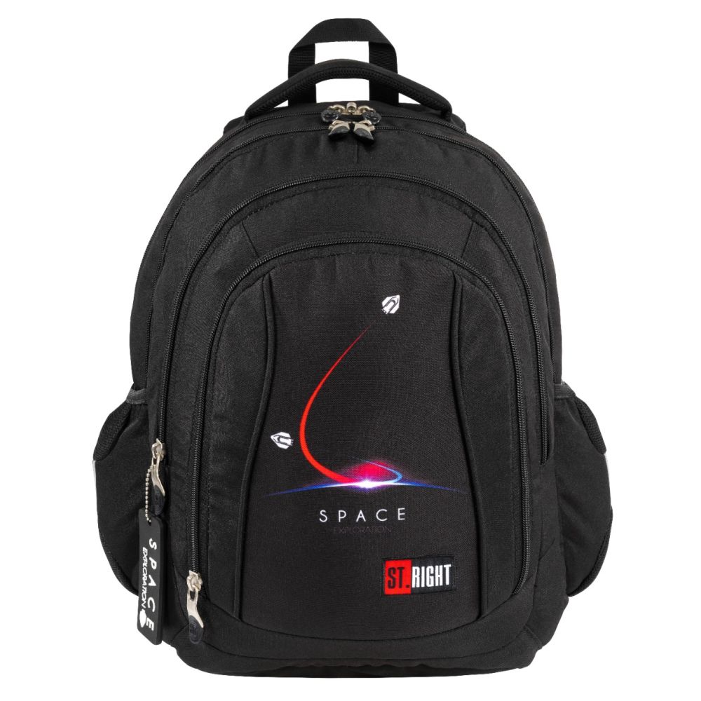 Ghiozdan cu 4 compartimente, St Majewski, St. Right Deep Space, 43 cm