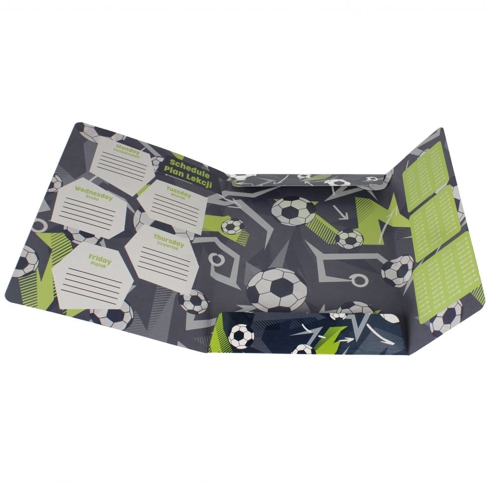 Mapa A4 cu elastic, Starpak, Football, Verde