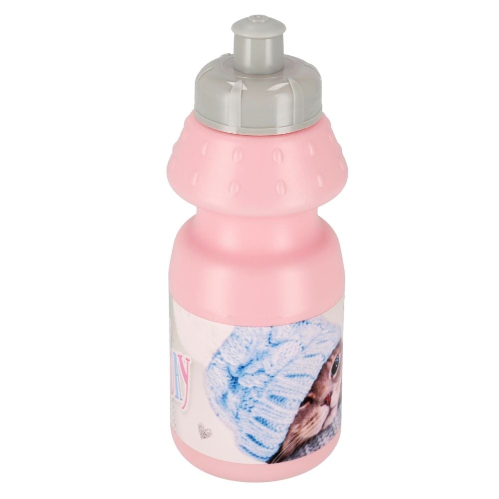 Set bidon de apa 350 ml si caserola de pranz 16 x 12.5 cm, Starpak, Cuties