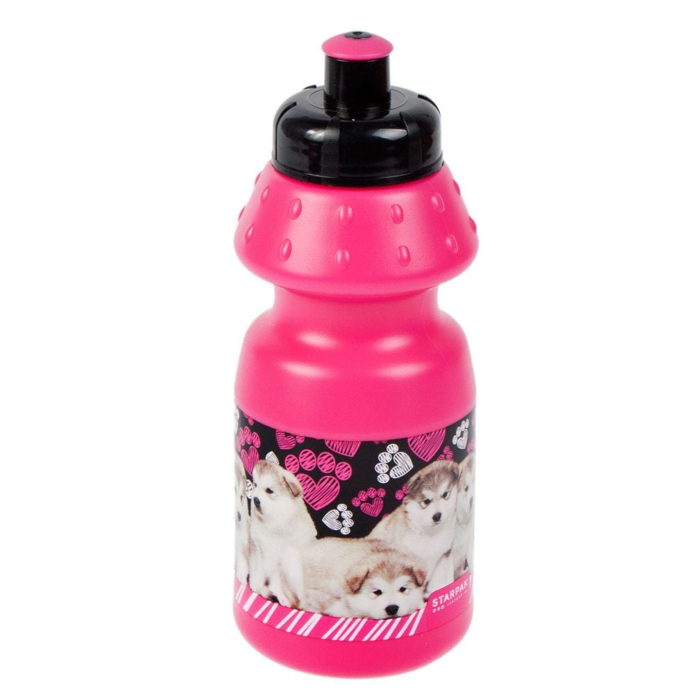 Set bidon de apa 350 ml si caserola de pranz 16 x 12.5 cm, Starpak, Cuties Doggy