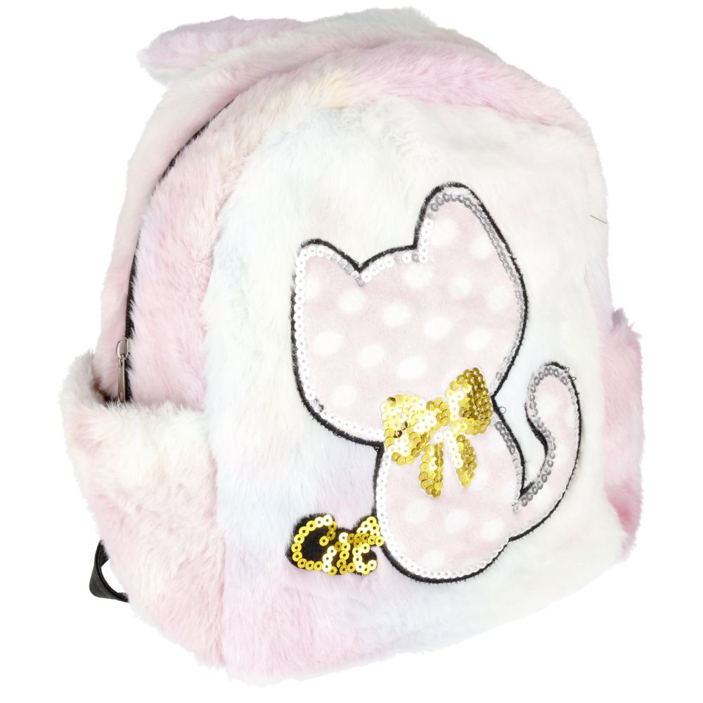 Rucsac de plus cu un compartiment, Starpak, Pisica, Multicolor