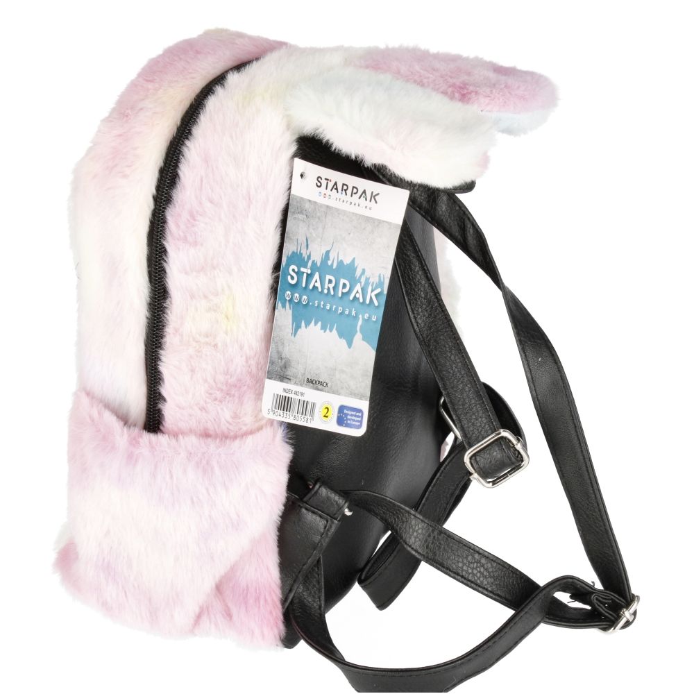 Rucsac de plus cu un compartiment, Starpak, Pisica, Multicolor
