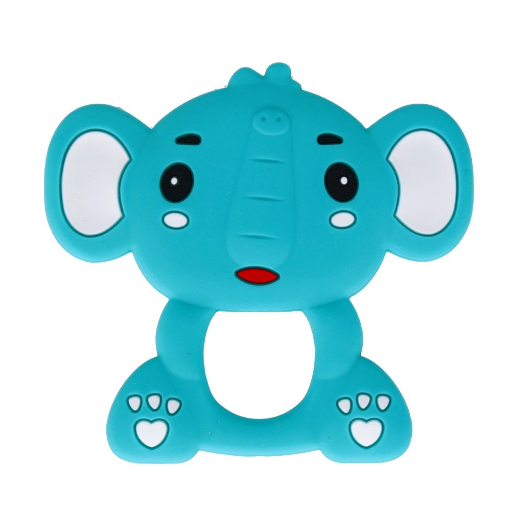 Jucarie pentru dentitie, BamBam, Elefant, Albastru