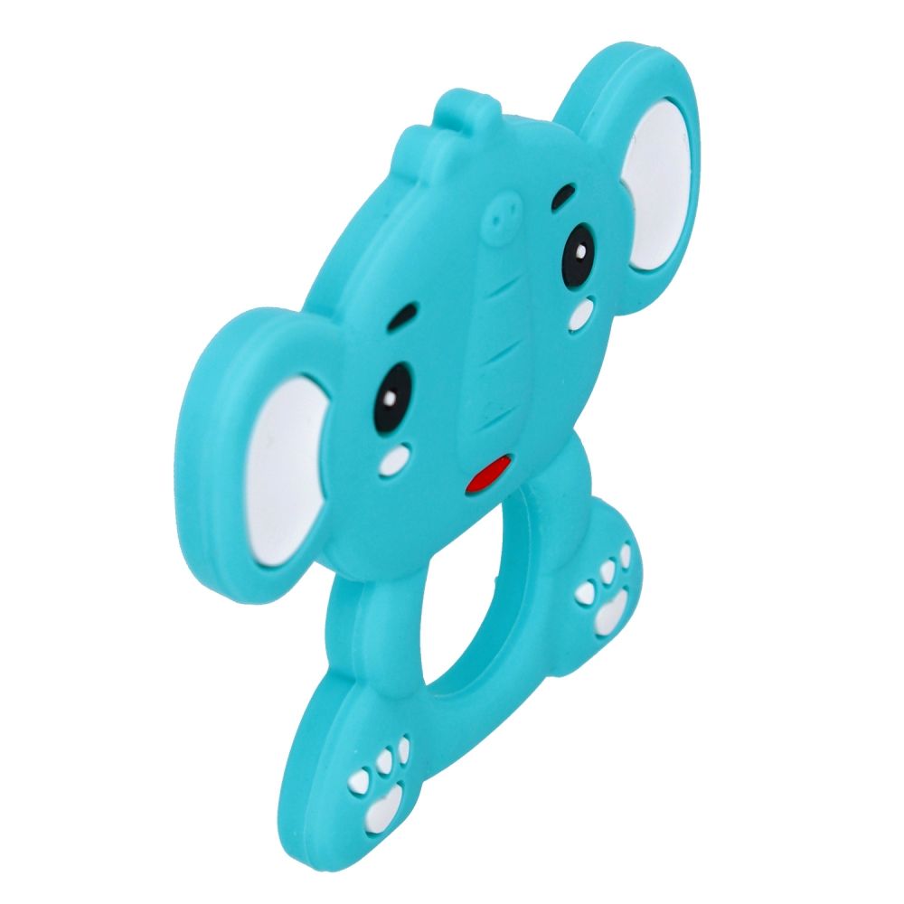 Jucarie pentru dentitie, BamBam, Elefant, Albastru