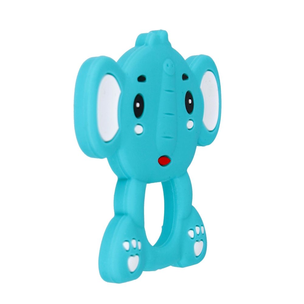 Jucarie pentru dentitie, BamBam, Elefant, Albastru