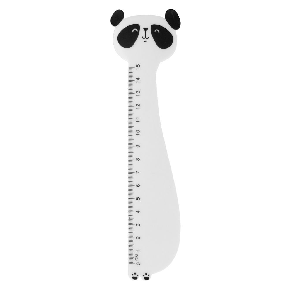 Rigla de plastic, Starpak, Panda, 15 cm