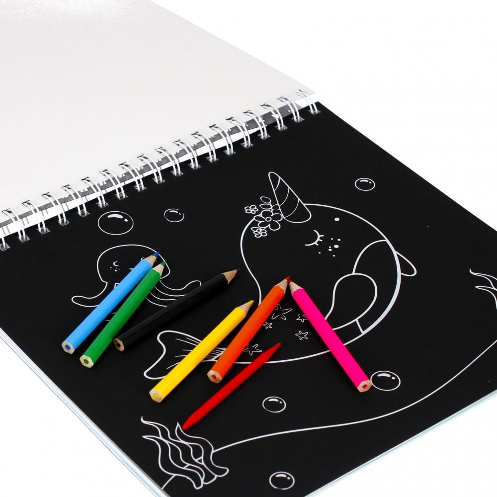 Set de activitati, Carte de colorat cu accesorii, Starpak, Under the Sea