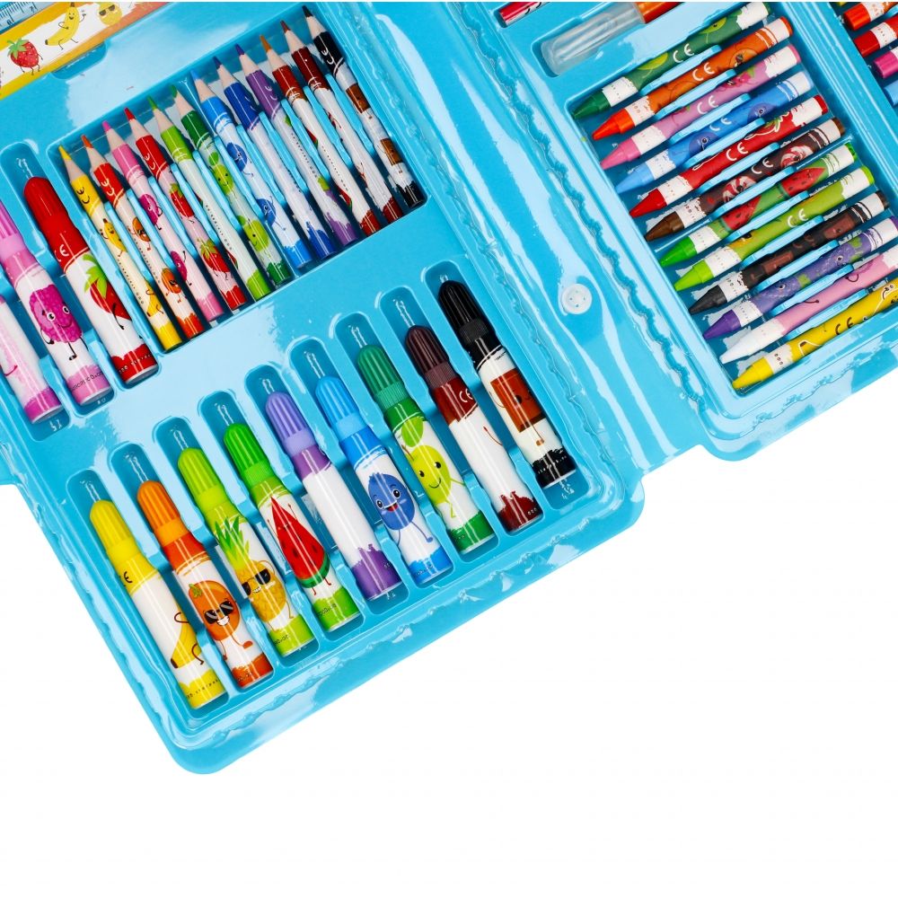 Set de colorat cu markere si creioane parfumate, Starpak, 91 buc