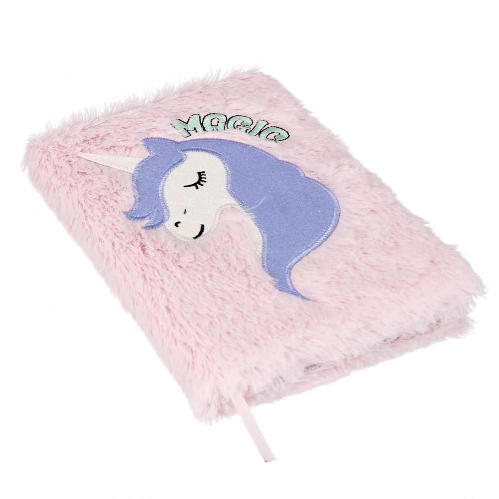 Caiet A5 cu coperta de plus, Starpak, Unicorn