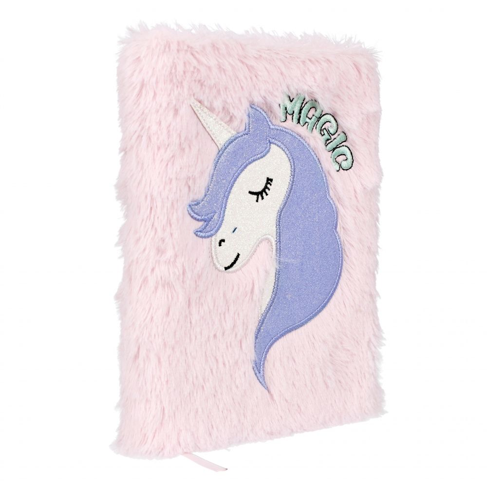 Caiet A5 cu coperta de plus, Starpak, Unicorn