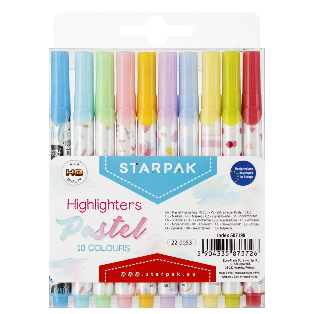 Set carioci pastel, Starpak, 10 buc