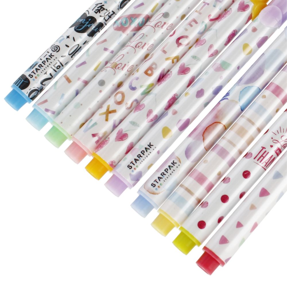 Set carioci pastel, Starpak, 10 buc