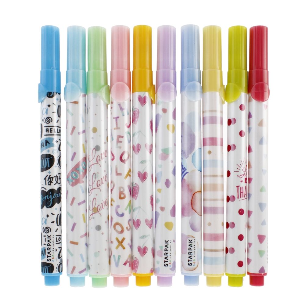 Set carioci pastel, Starpak, 10 buc