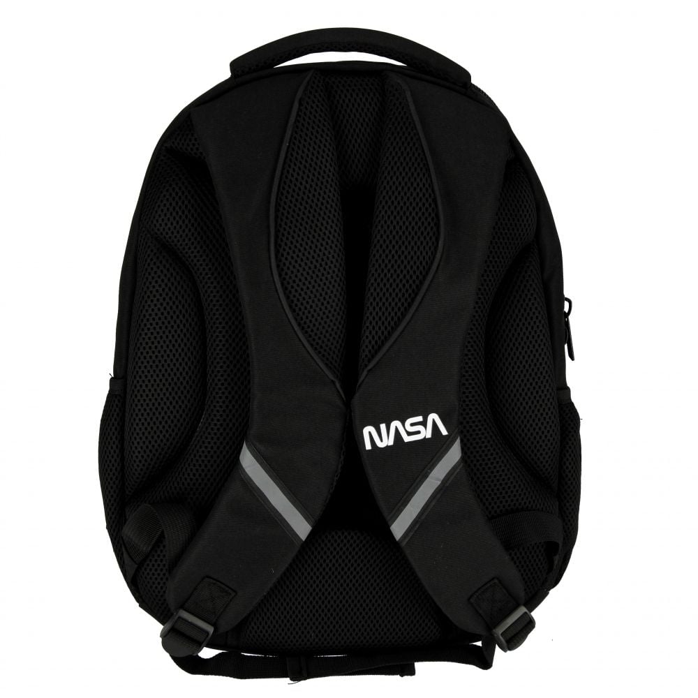 Rucsac cu un compartiment si buzunare, Starpak, Nasa Astronaut, Negru