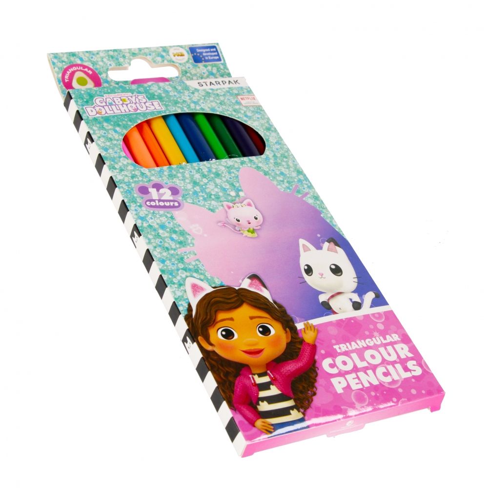 Creioane de colorat, Starpak, Gabbys Dollhouse, 12 buc