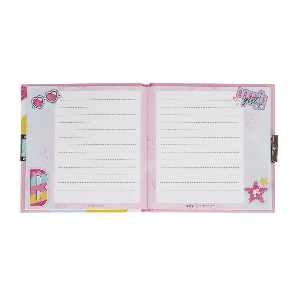 Jurnal cu incuietoare, Starpak, Barbie, 13.5 x 13.5 cm