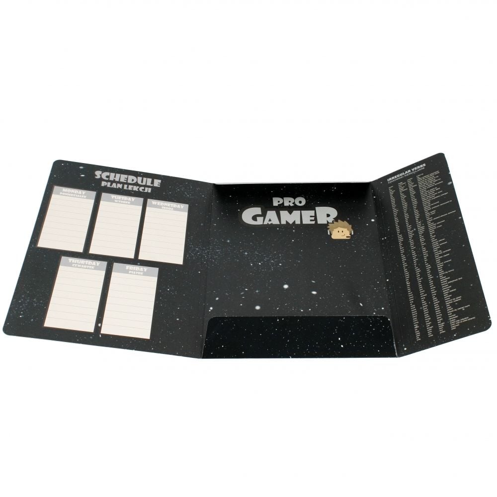 Mapa A4 cu elastic, Starpak, Pro Gamer, Negru