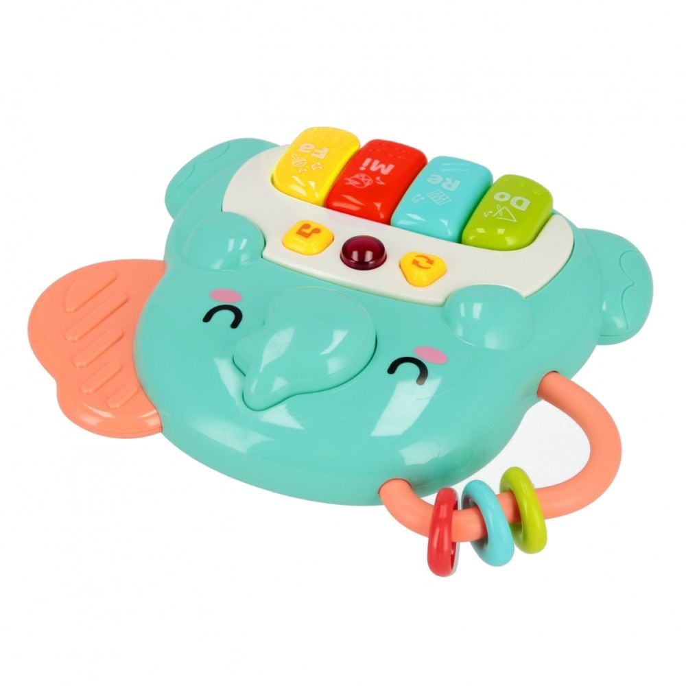 Jucarie interactiva, BamBam, Pian cu 4 clape, Elefant